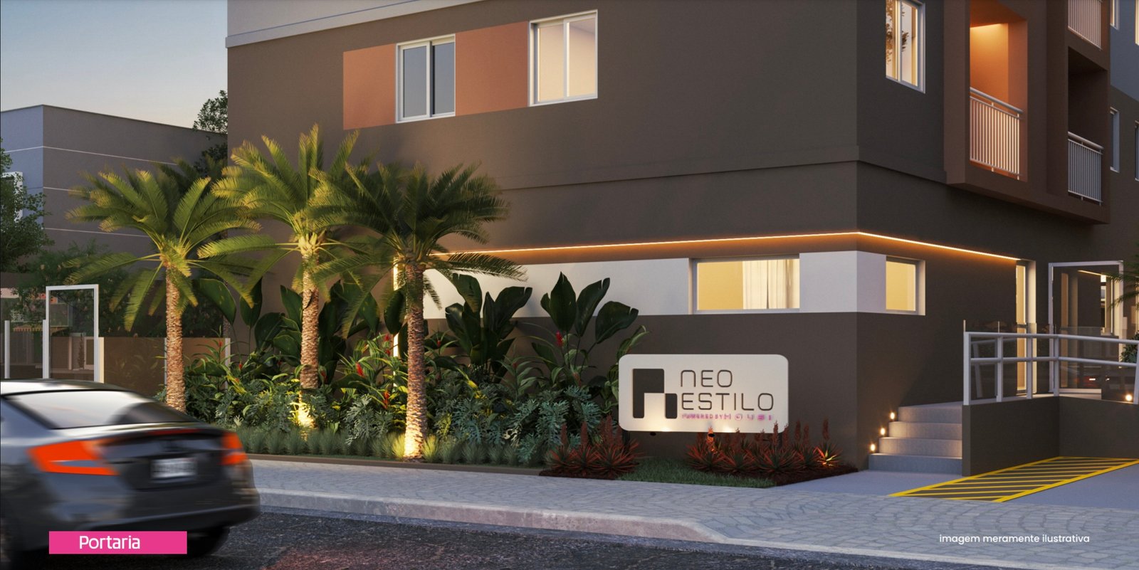 Fachada moderna do Neo Estilo, próximo ao Metrô Patriarca